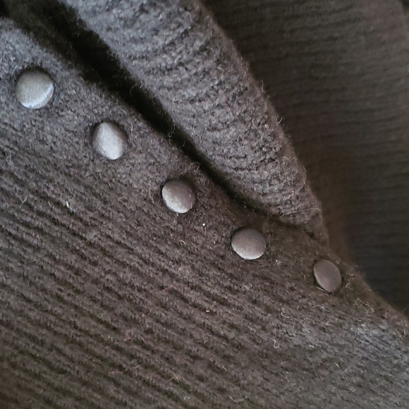 Loft Cowl Neck Sweater with Satin Button Sleeves - Picture 2 of 3